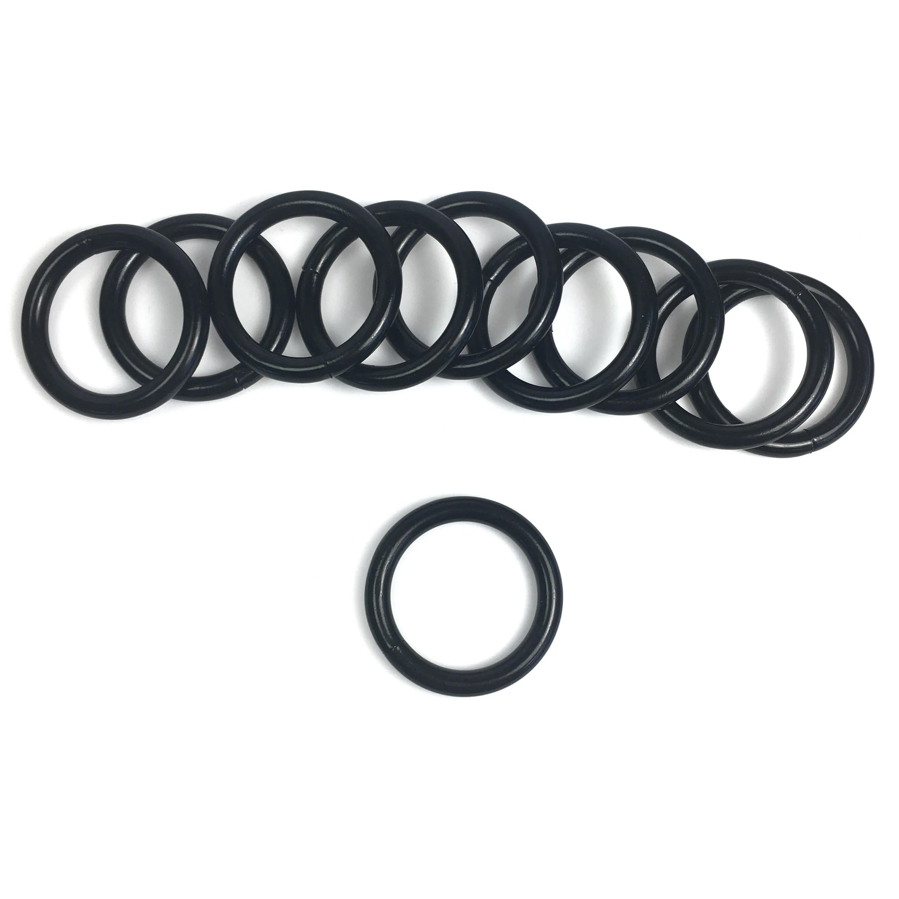 1-1/4" Black 5mm O-Ring Welded - 10 Pack