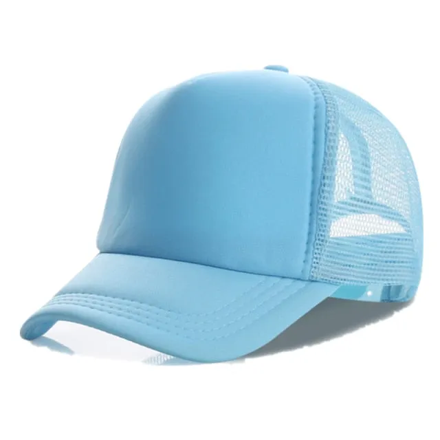 1 PCS Unisex Casual Plain Mesh Baseball Cap