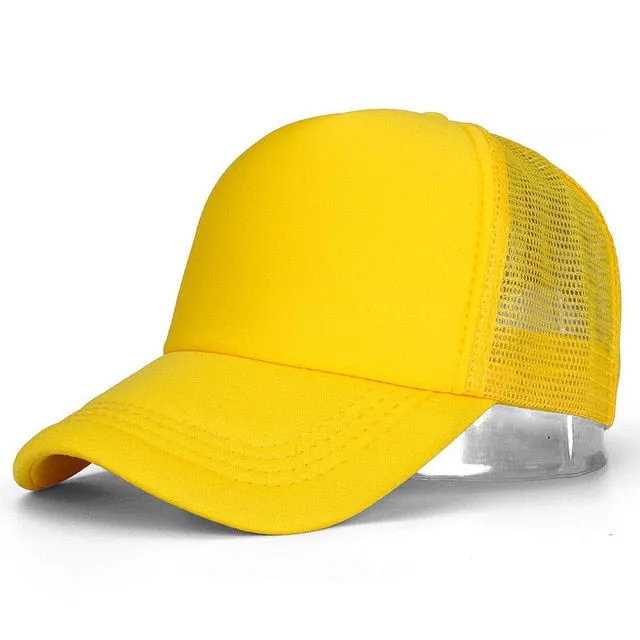 1 PCS Unisex Casual Plain Mesh Baseball Cap