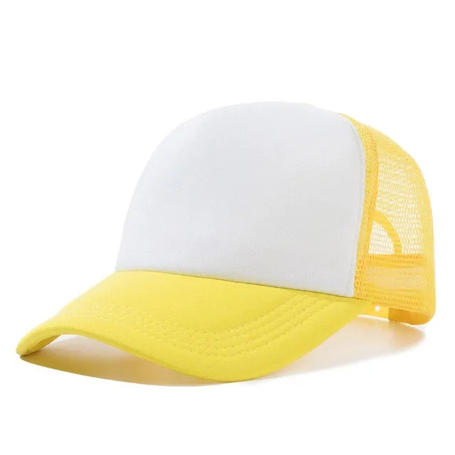 1 PCS Unisex Casual Plain Mesh Baseball Cap