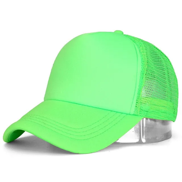 1 PCS Unisex Casual Plain Mesh Baseball Cap