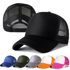 1 PCS Unisex Casual Plain Mesh Baseball Cap