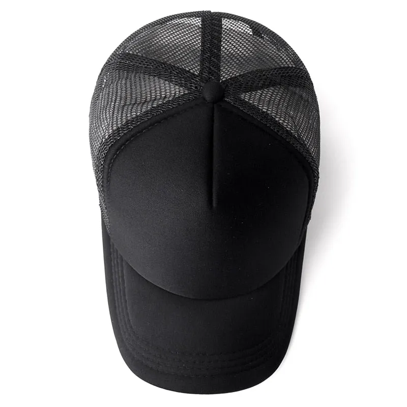 1 PCS Unisex Casual Plain Mesh Baseball Cap