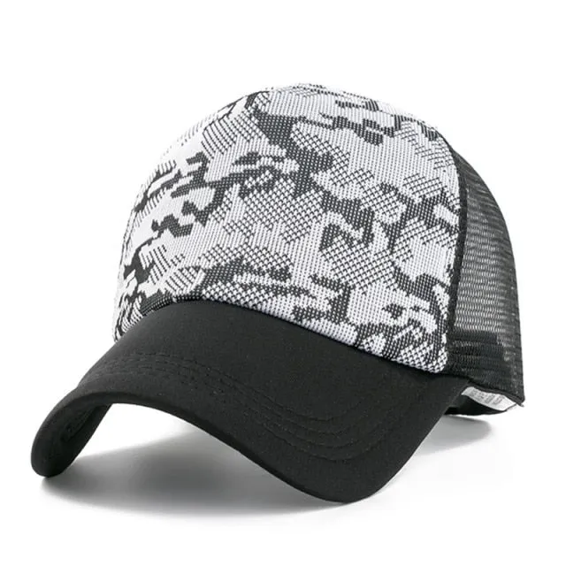 1 PCS Unisex Casual Plain Mesh Baseball Cap