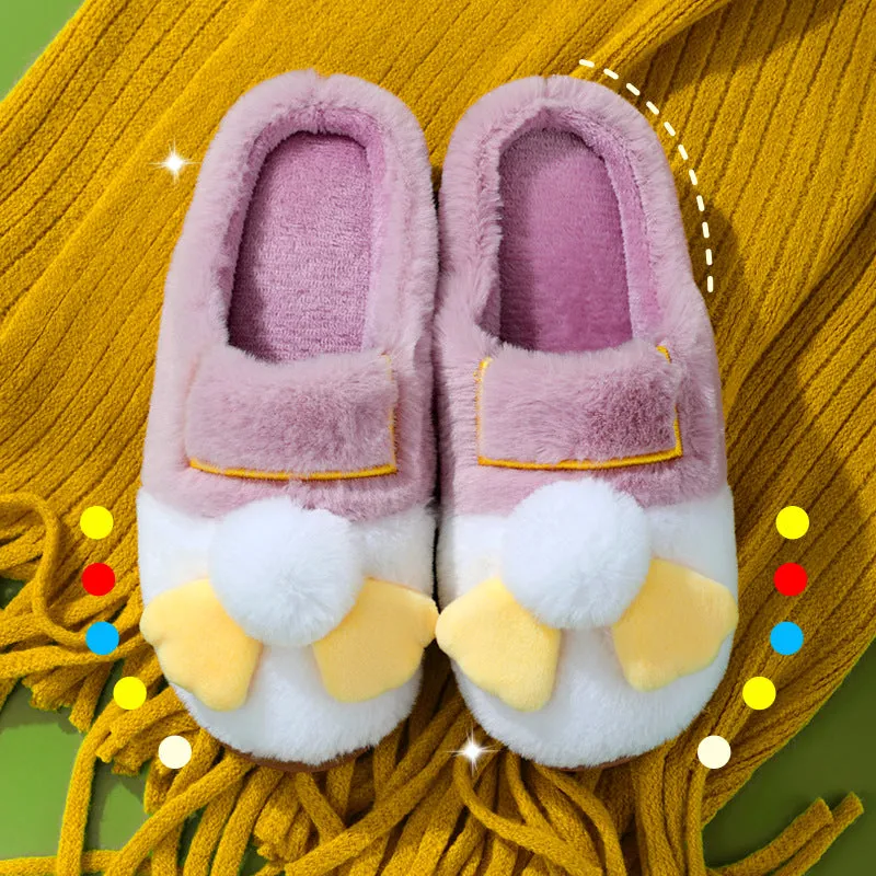 2022 New Cotton Slippers For Women's Home Indoor Thick-Soled Anti-Slip Confinement Shoes Winter Plush Couple Cotton Shoes For Men