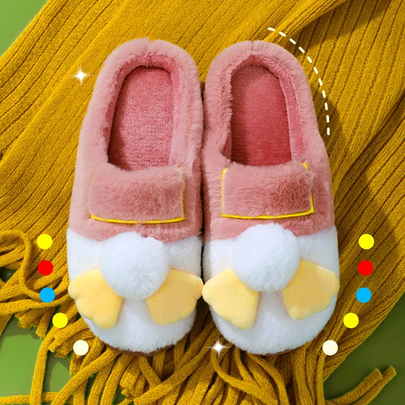 2022 New Cotton Slippers For Women's Home Indoor Thick-Soled Anti-Slip Confinement Shoes Winter Plush Couple Cotton Shoes For Men