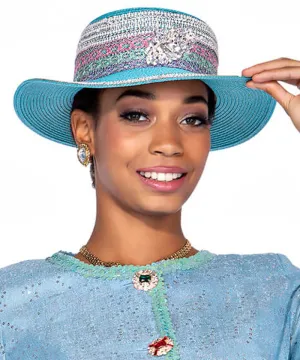 Aussie Austine Church Hat 5887-Blue