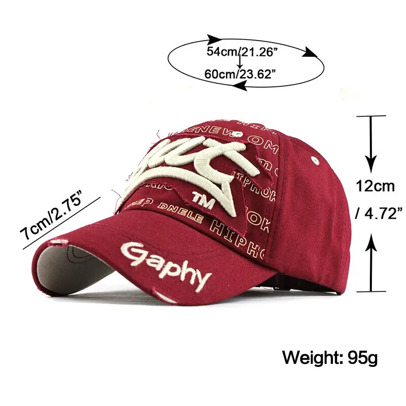 Bat Gaphy Embroidered Snapback Baseball Cap