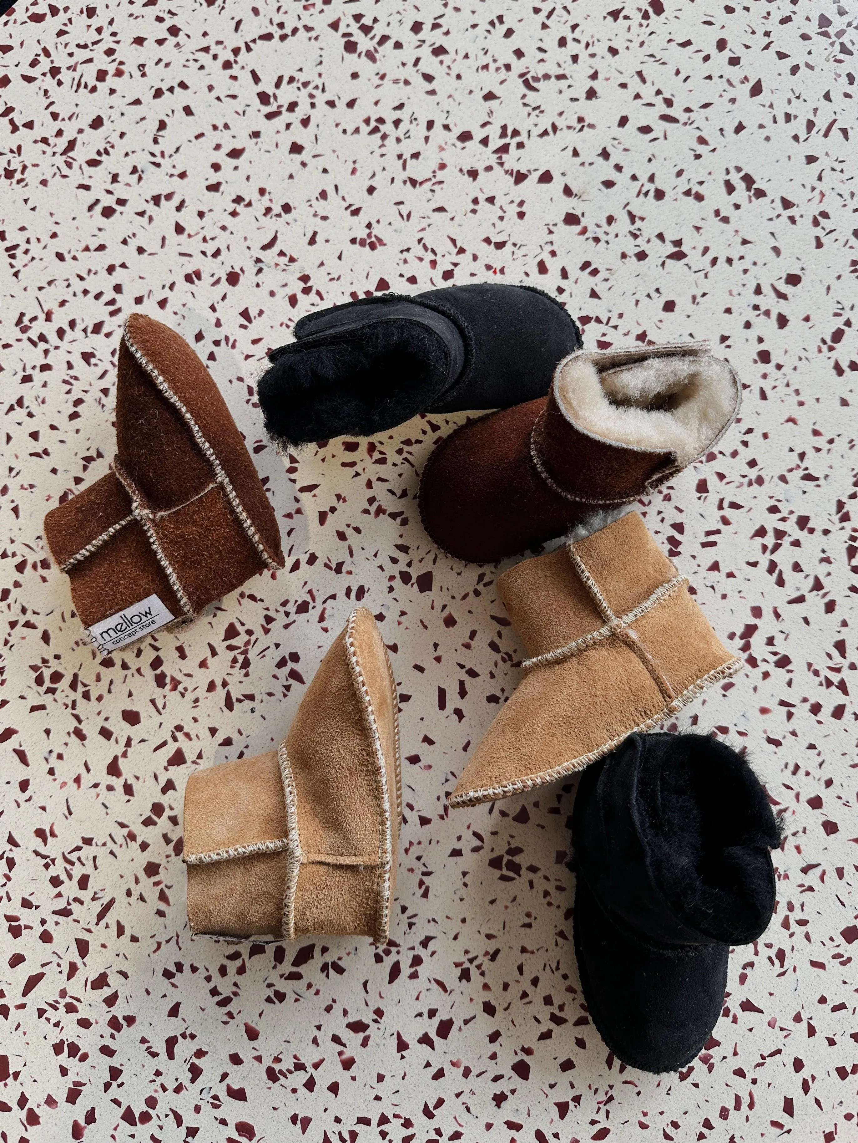 Beige Baby Natural Sheepskin Boots