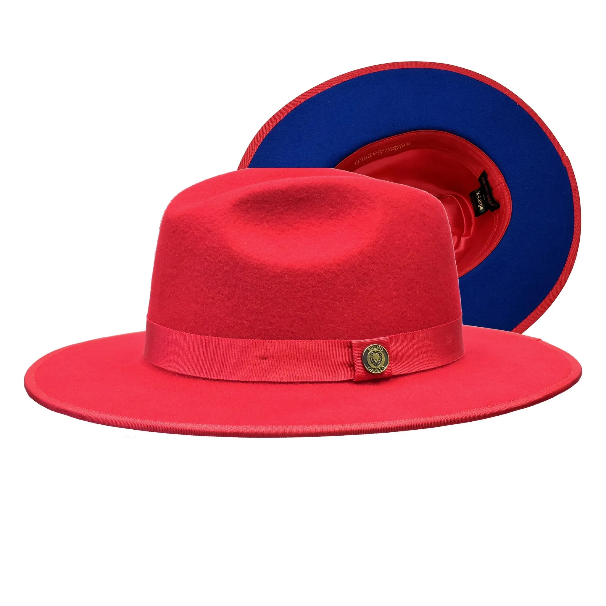 Bruno Capelo Monarch Color Bottom Wide Brim Wool Fedora