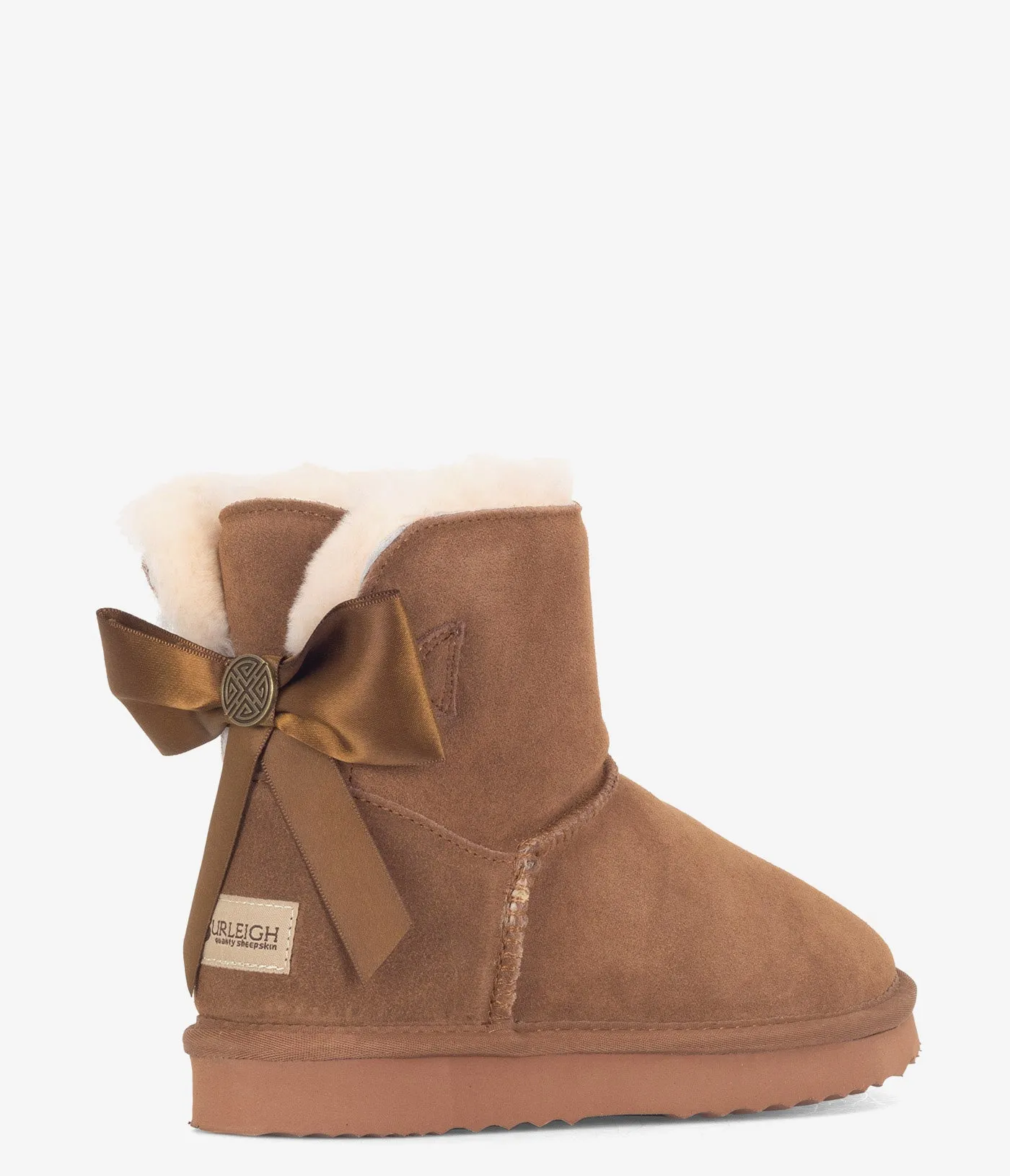 Burleigh Mini Ribbon Sheepskin Boot - Women