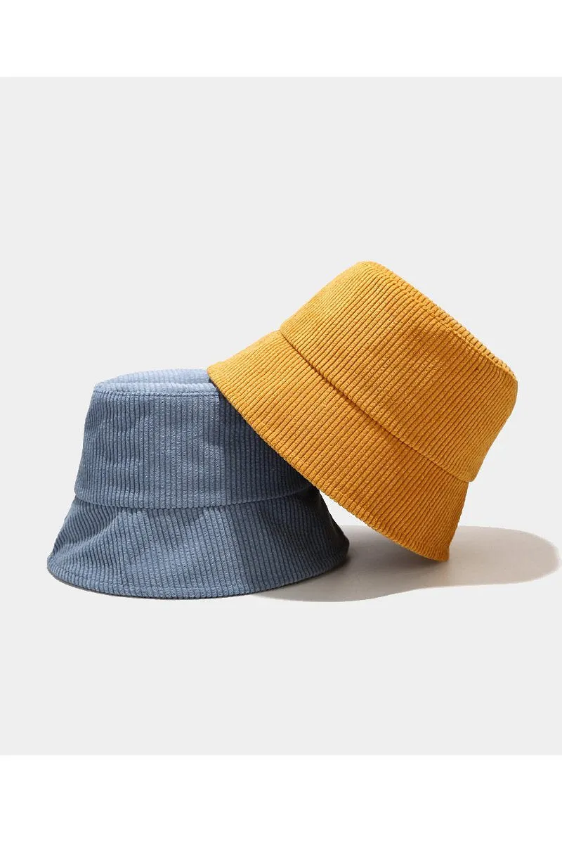 CORDUROY CASUAL FISHERMAN HAT BUCKET HAT