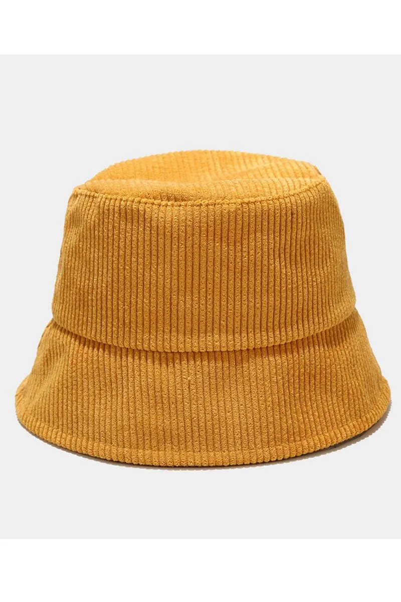 CORDUROY CASUAL FISHERMAN HAT BUCKET HAT