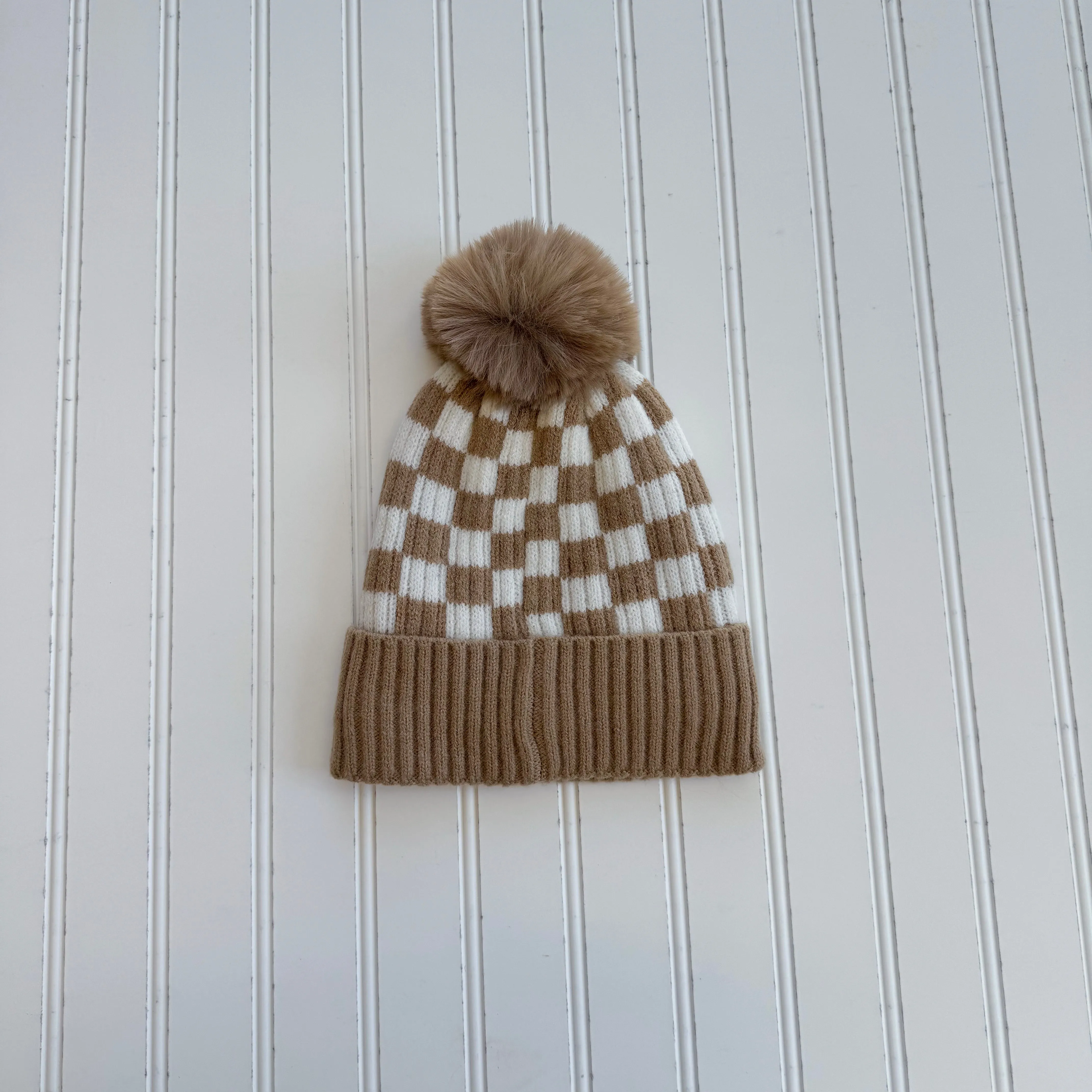 Cozy Checkered Beanie