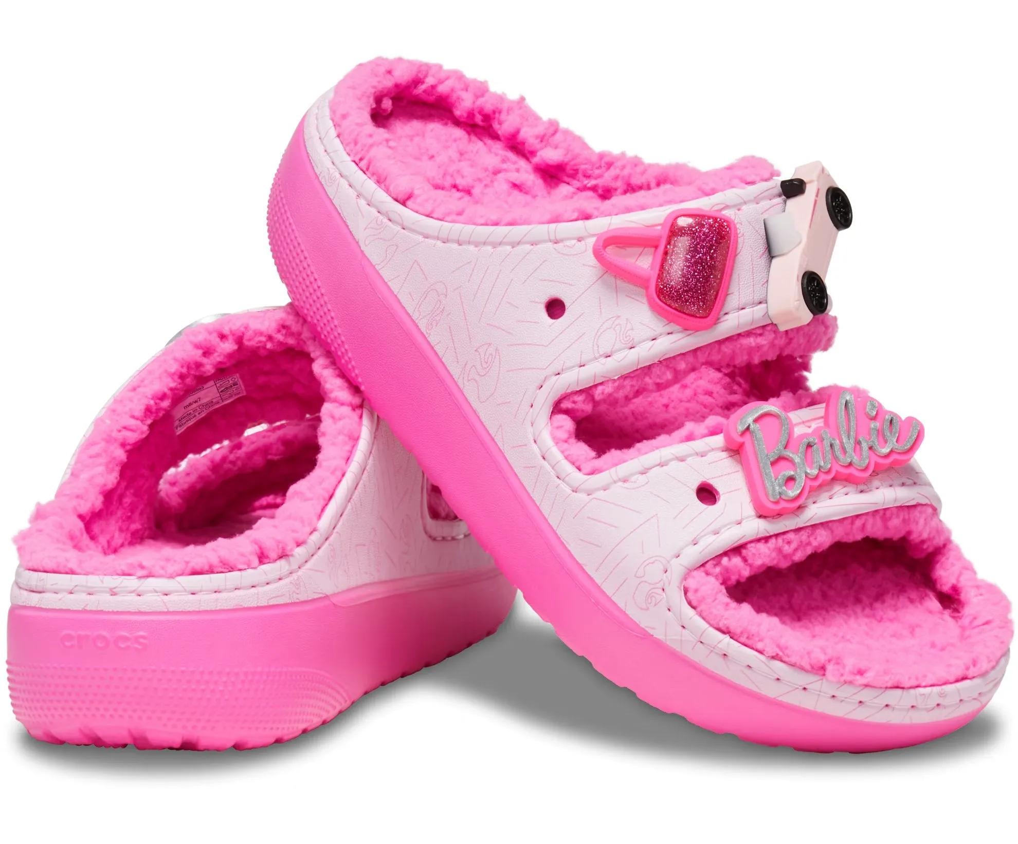 Crocs Barbie Cozzzy sandals, pink