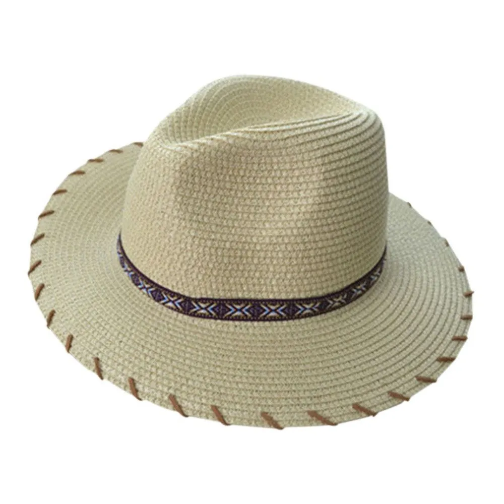 Cute Panama Embroidered Hat