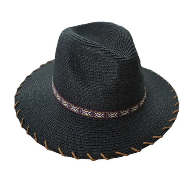 Cute Panama Embroidered Hat