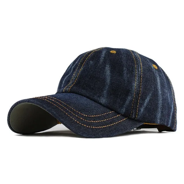 Fashion Leisure Cowboy Washed Baseball Cap