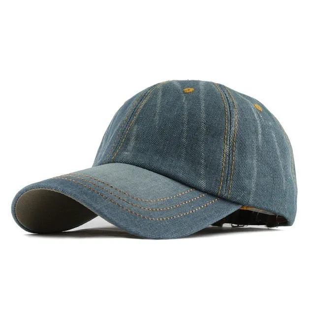 Fashion Leisure Cowboy Washed Baseball Cap