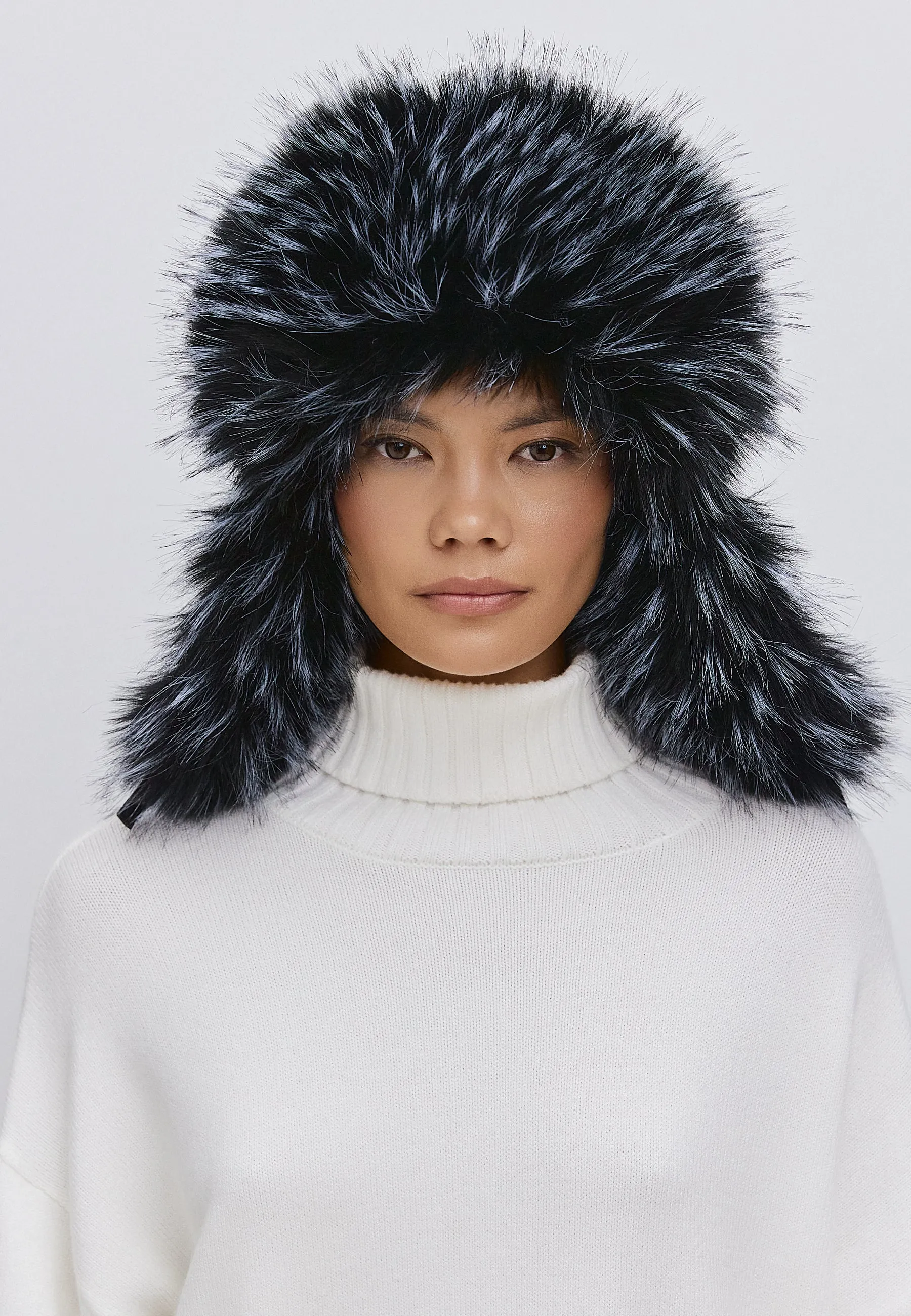 Faux Fur Hat Irina - Blue