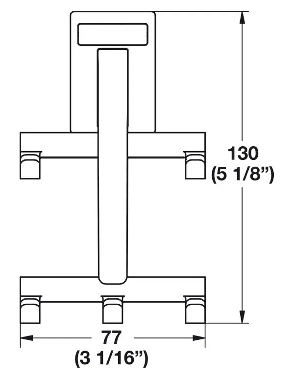 Five Hook Belt Rack