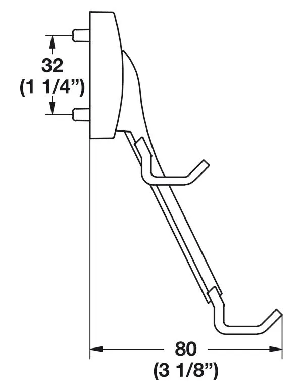 Five Hook Belt Rack