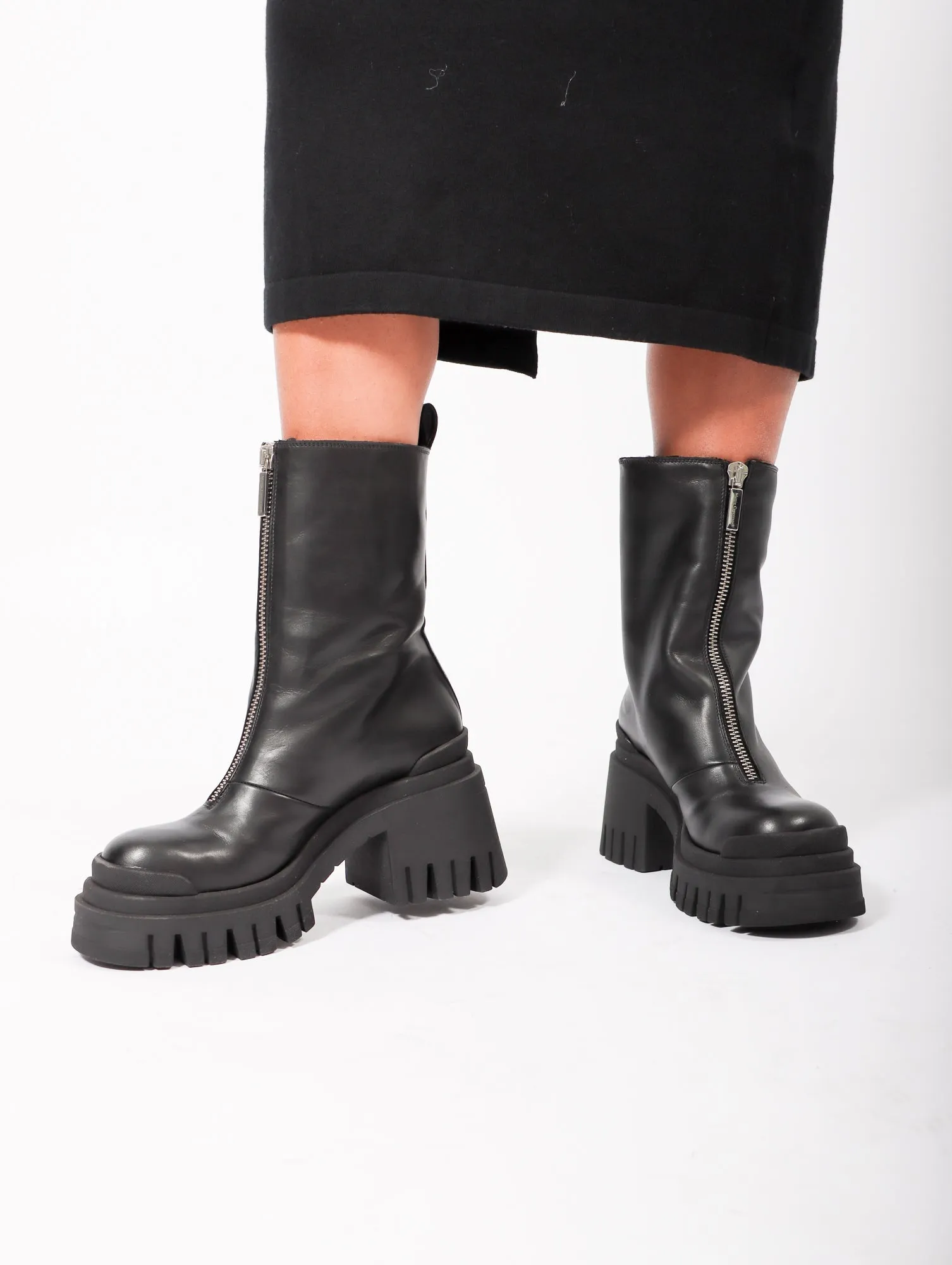 Genis Zip Boot in Black by Mattia Capezzani