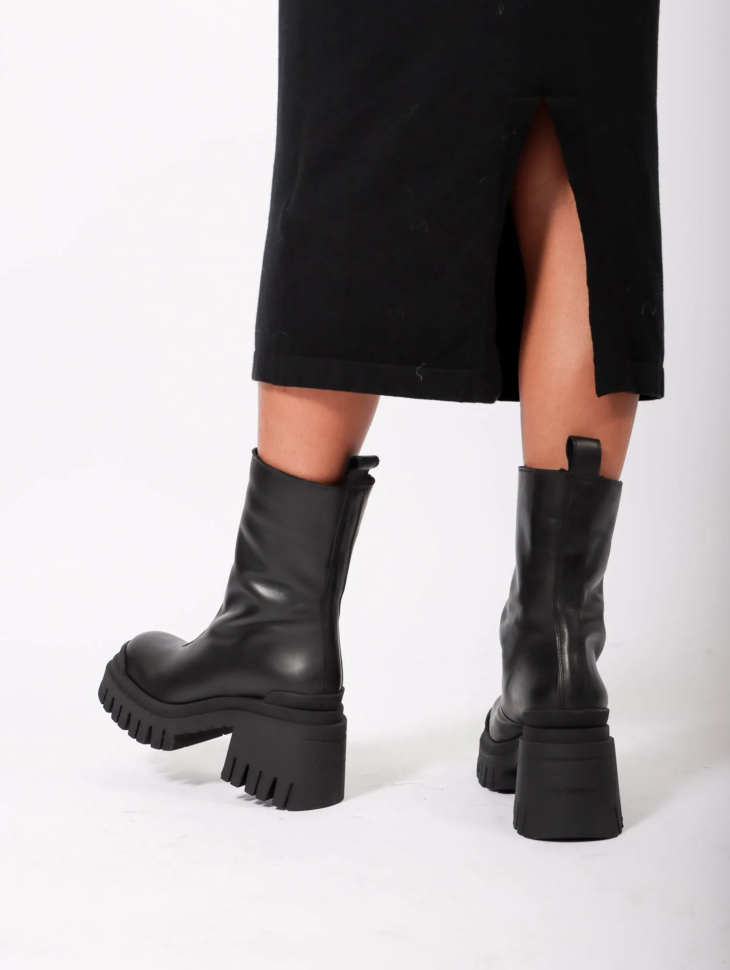 Genis Zip Boot in Black by Mattia Capezzani