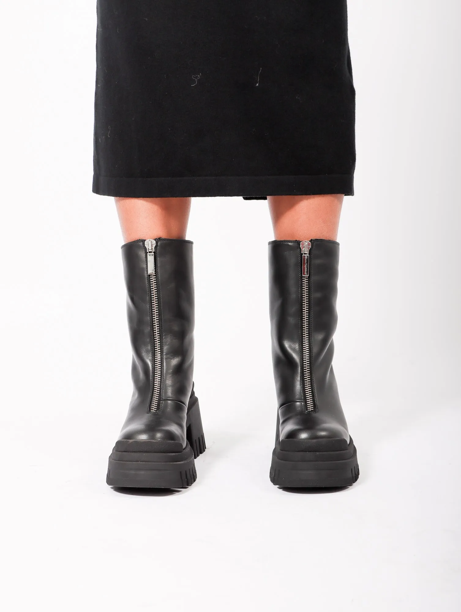 Genis Zip Boot in Black by Mattia Capezzani