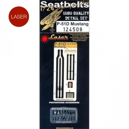 HGW 1/24 P-51D Mustang - Seatbelts | 124508