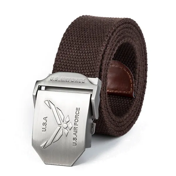 High Quality Fashion Casual USA Air Force Canvas Belt