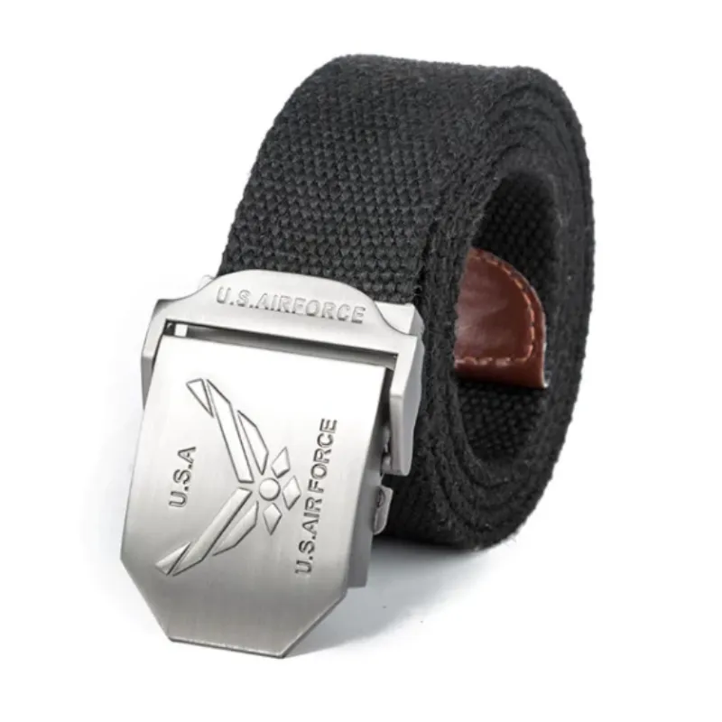 High Quality Fashion Casual USA Air Force Canvas Belt