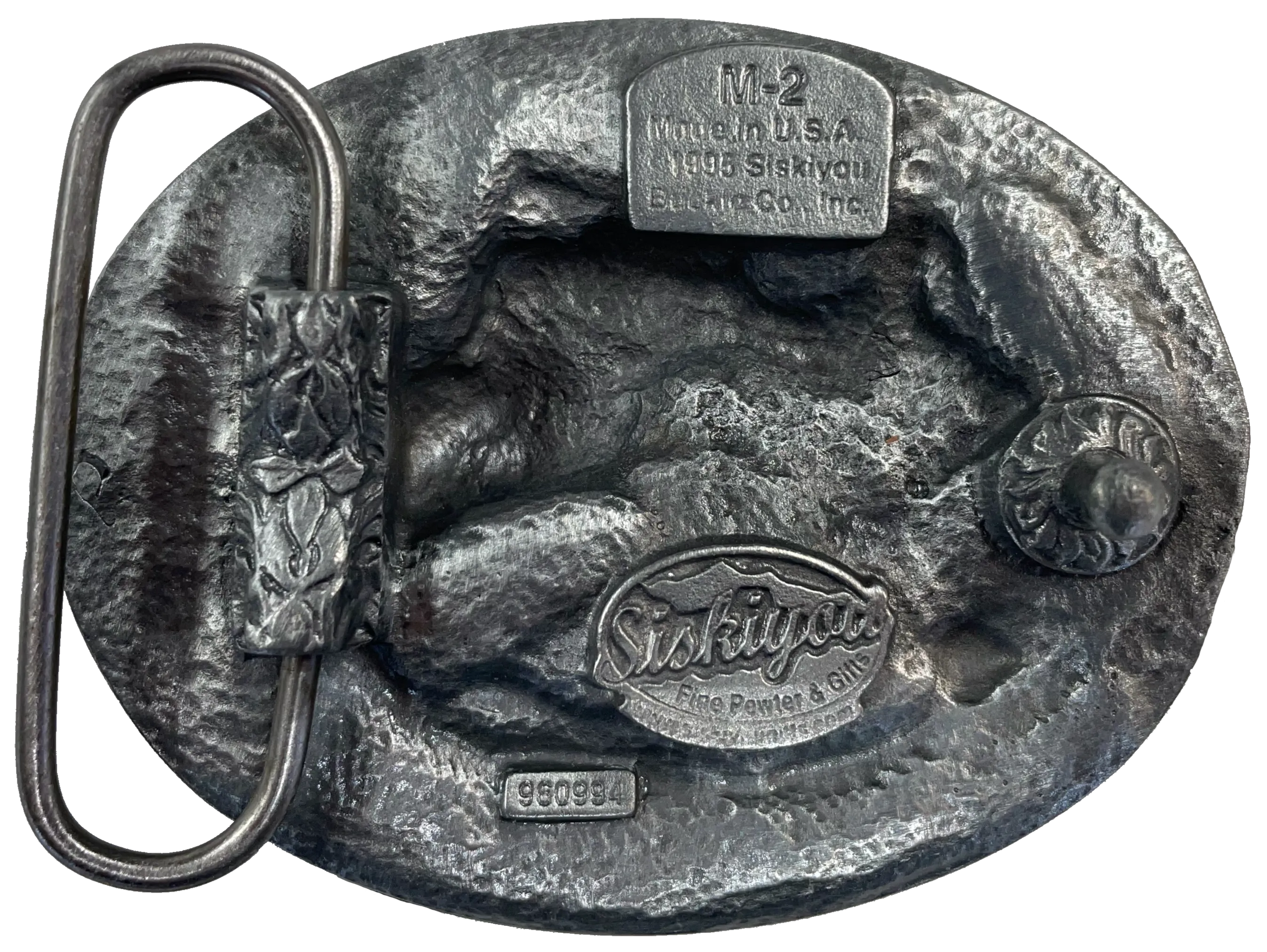 Horse and Horseshoe Belt Buckle