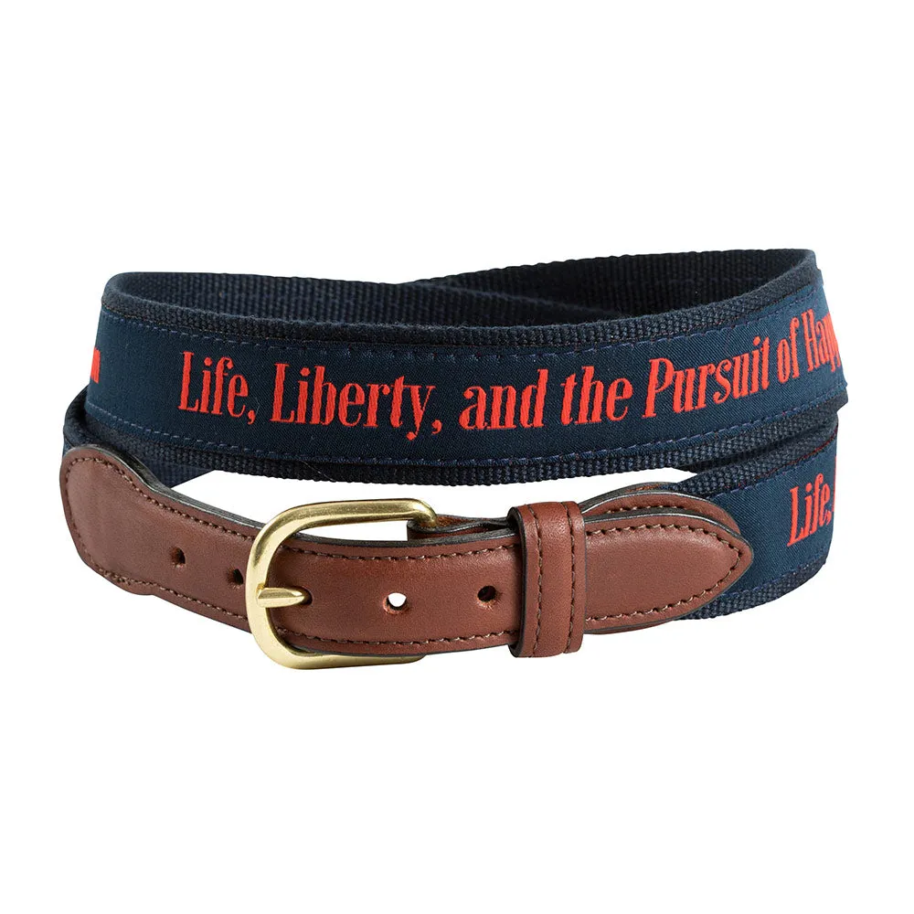 Life, Liberty and the Pursuit of Happiness Bespoken Motif Children's Belt