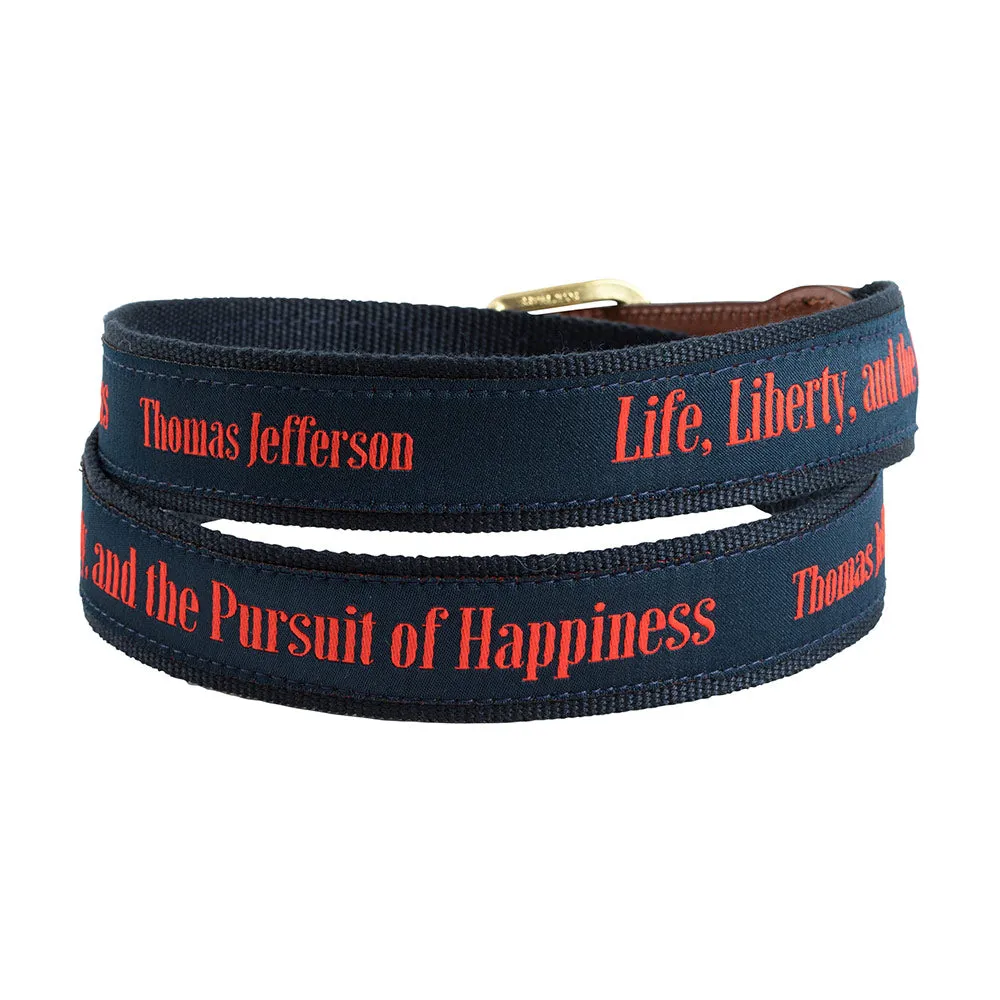 Life, Liberty and the Pursuit of Happiness Bespoken Motif Children's Belt