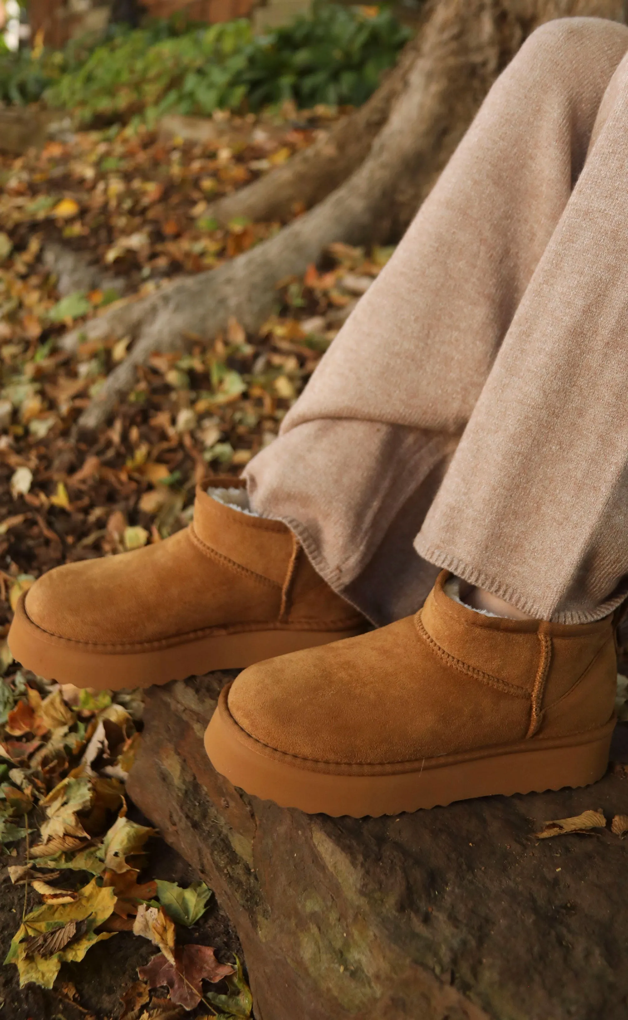 matisse: breckenridge platform boot - chestnut