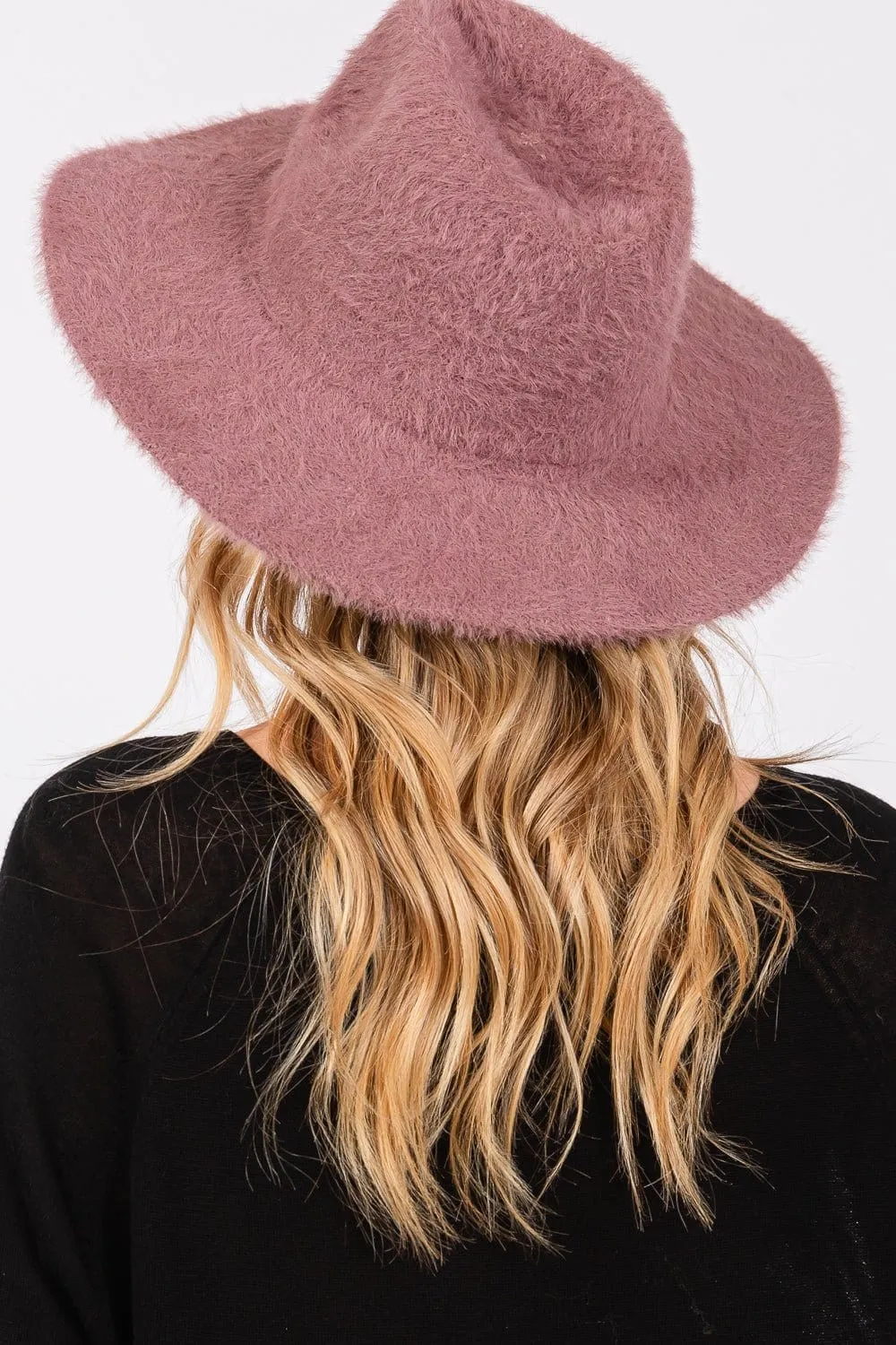 MH0172 Fuzzy Fedora Hat