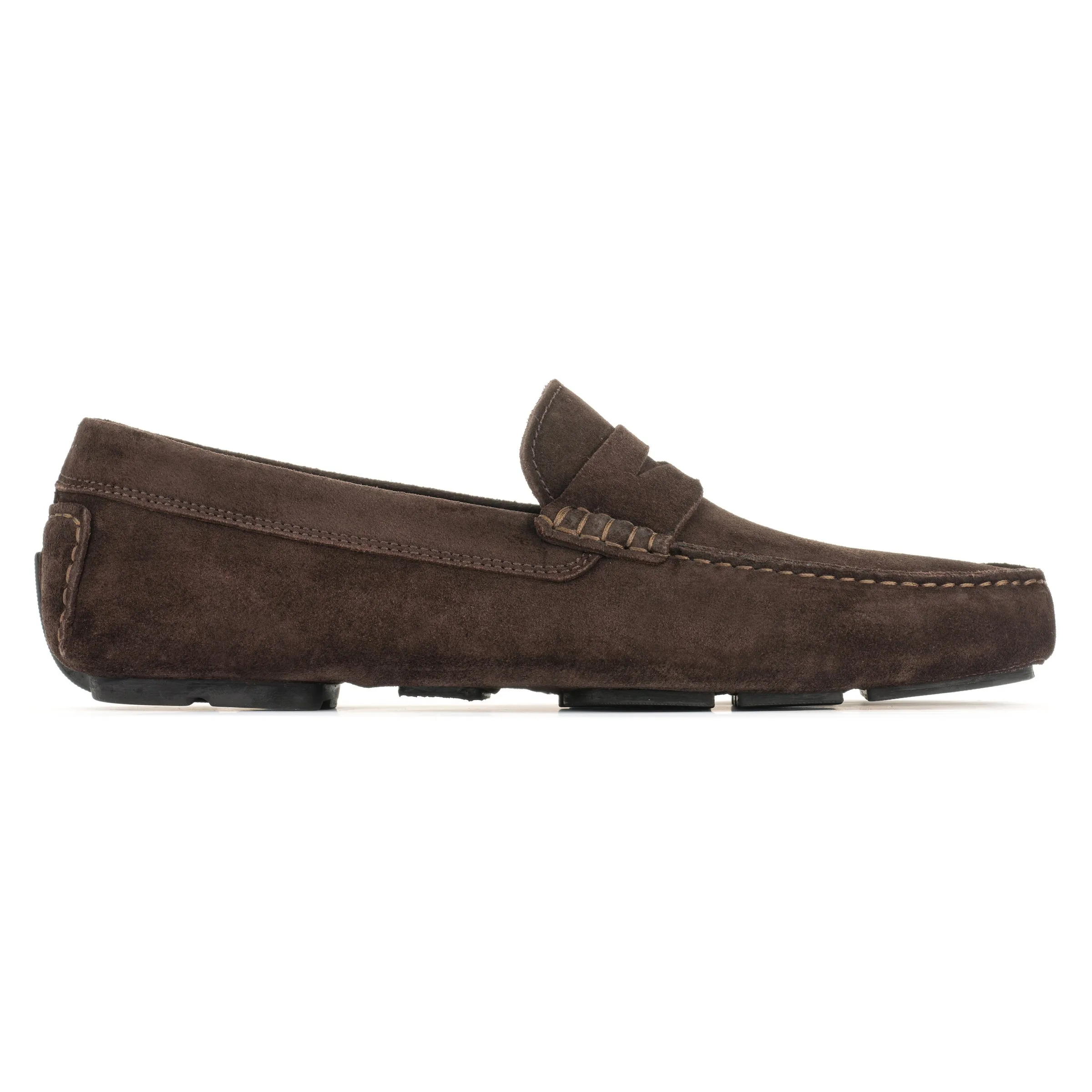 Mitchum Dark Brown Suede Driving Shoe