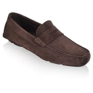 Mitchum Dark Brown Suede Driving Shoe