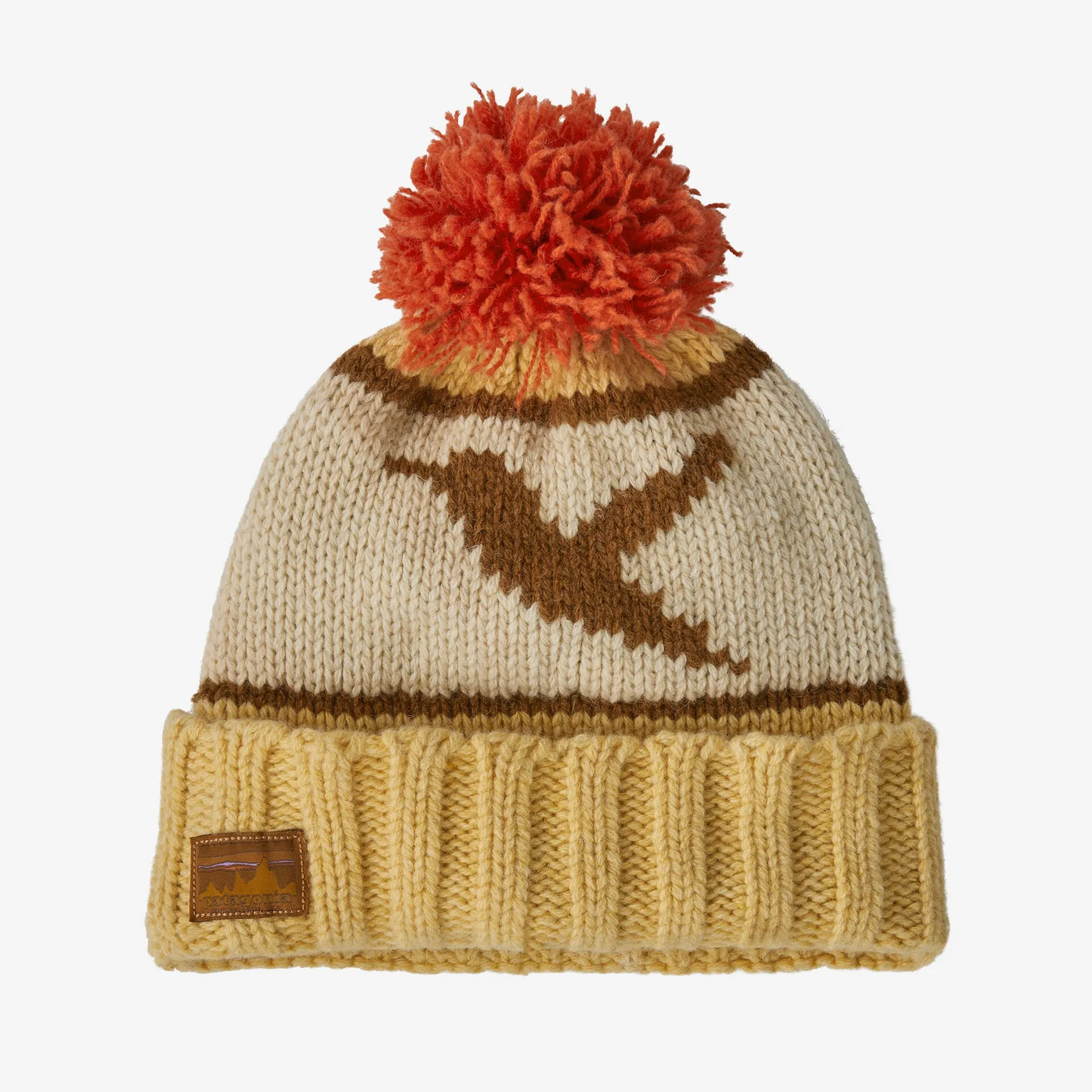 Patagonia Snowbelle Allen Hummingbird Beanie in Beeswax Tan