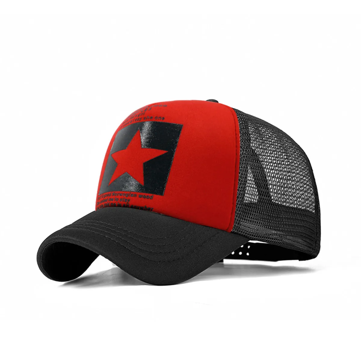 Pentagram Mesh Baseball Cap  Summer Thin 1pc