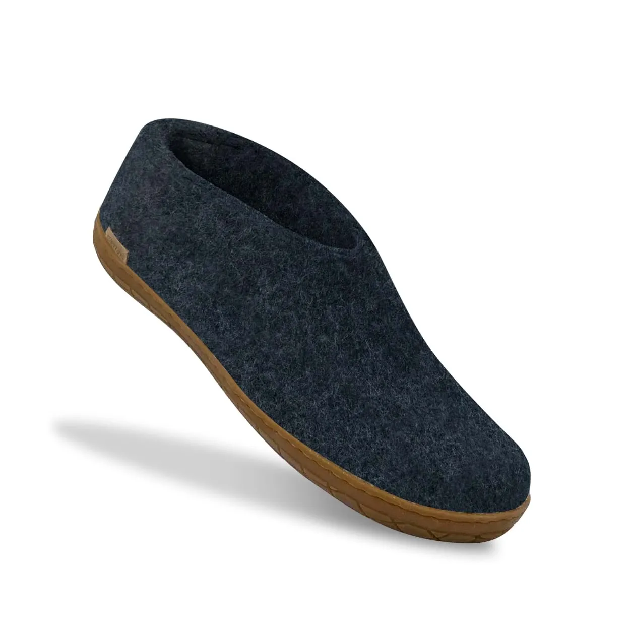 Shoe with natural rubber sole - honey - Denim