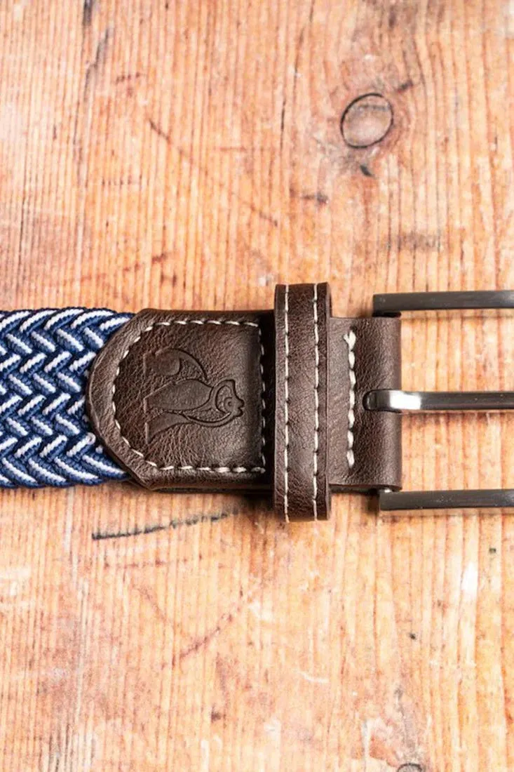 Swole Panda Navy Fine Weave Woven Belt