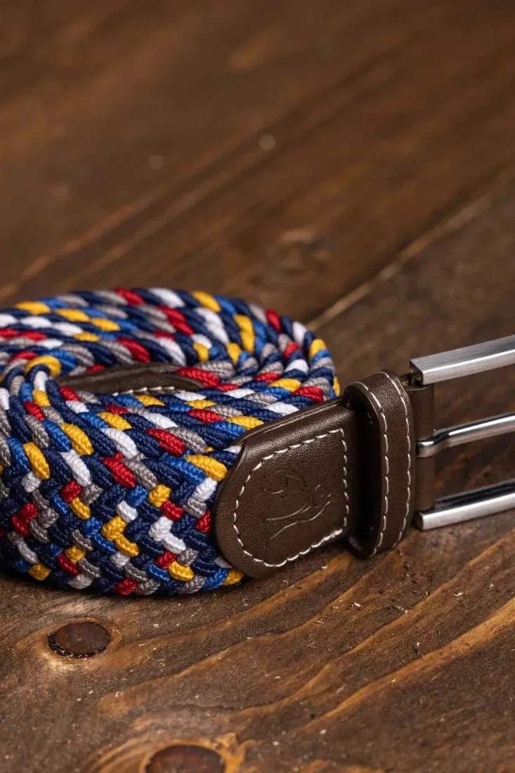 Swole Panda Rainbow Zigzag Woven Belt