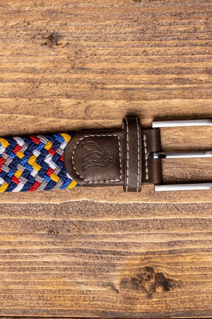 Swole Panda Rainbow Zigzag Woven Belt