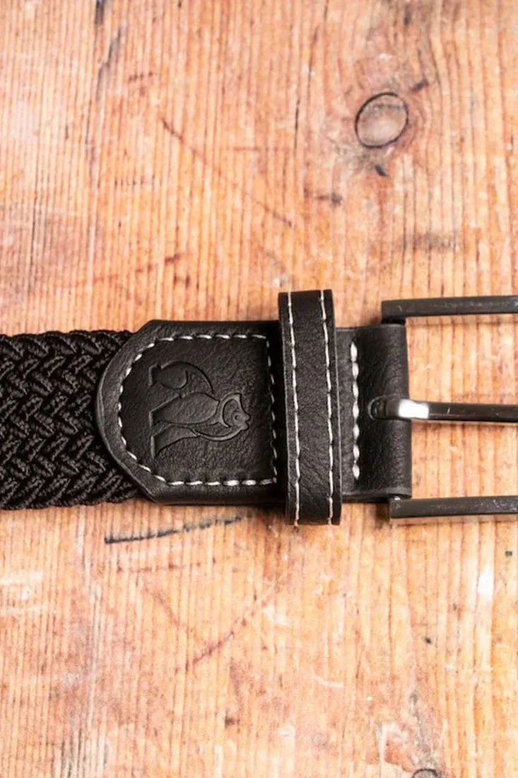 Swole Panda Woven Belt - Jet Black