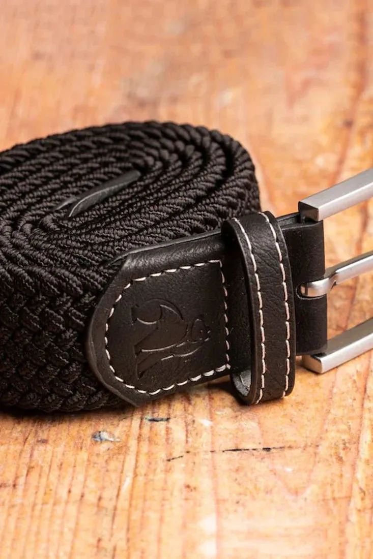 Swole Panda Woven Belt - Jet Black