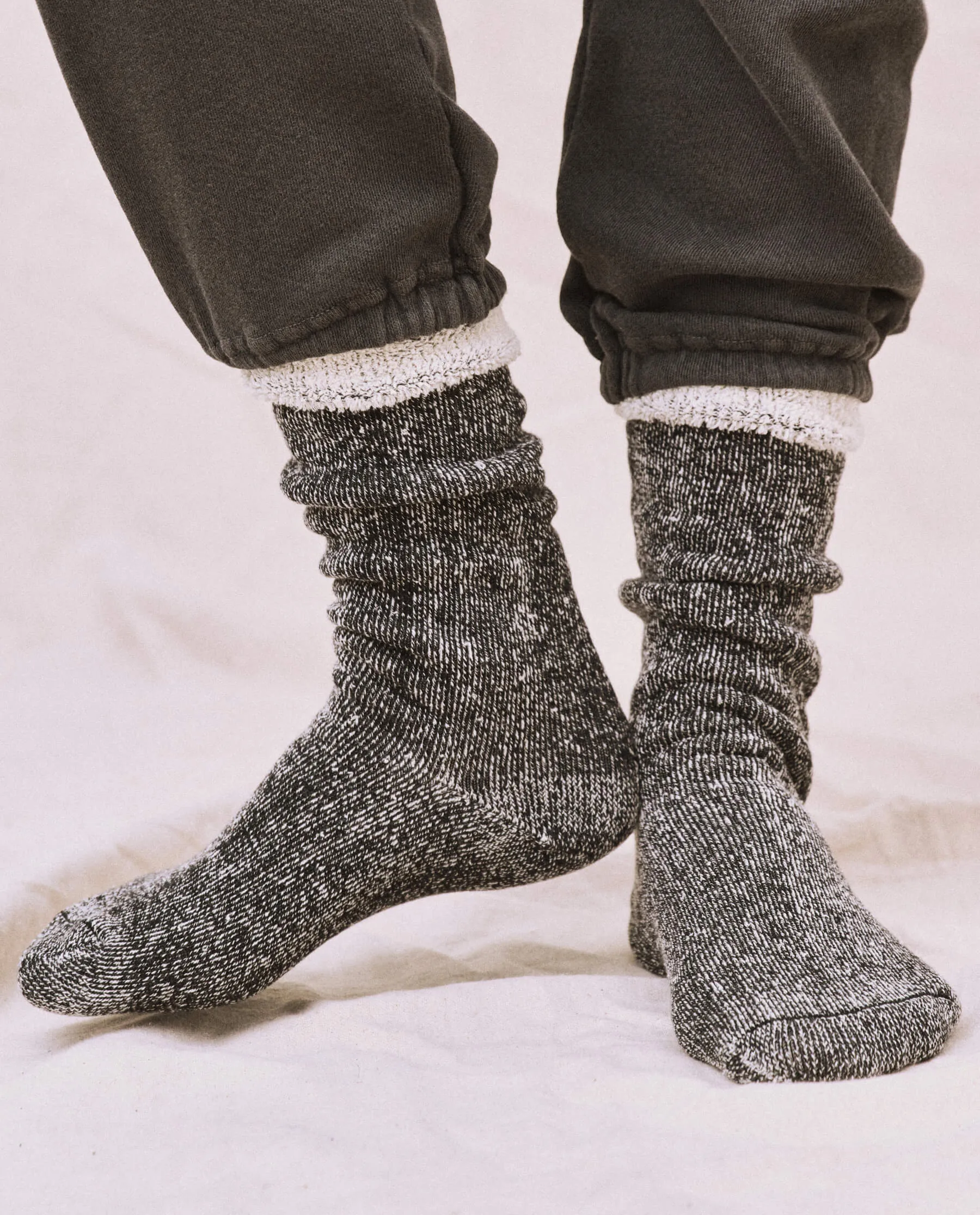 The Sweatshirt Sock. -- Black