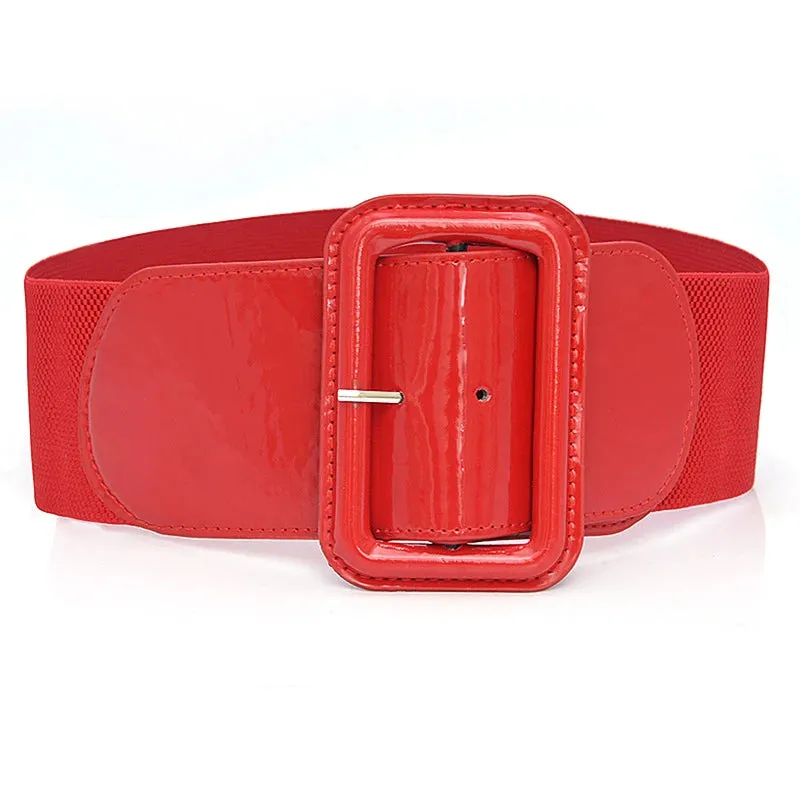 Trendy Liquid Leather Waistband Belts