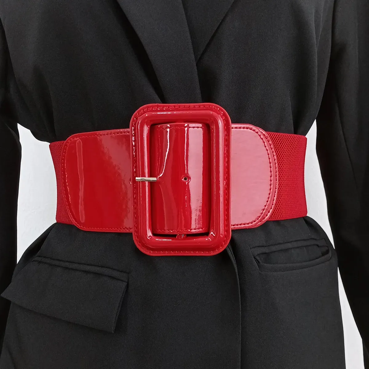 Trendy Liquid Leather Waistband Belts